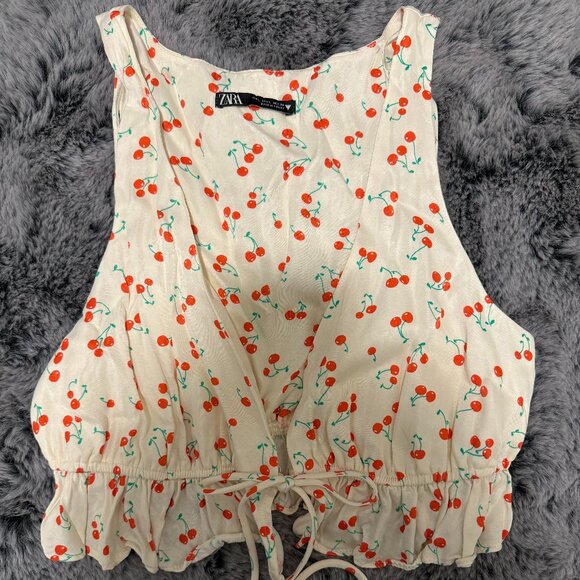 Cherry Cropped Top - Picture 1 of 8